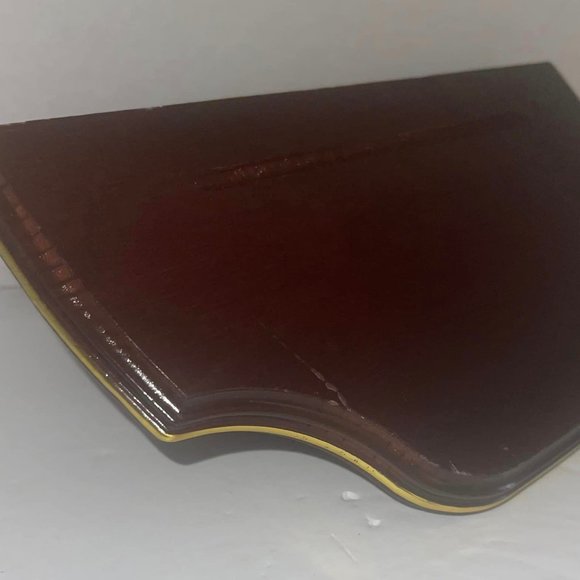 WALL SHELF Home Interiors and Gifts Cherry Wood ~Accent~ 10X5X5~ good condition - Picture 5 of 5